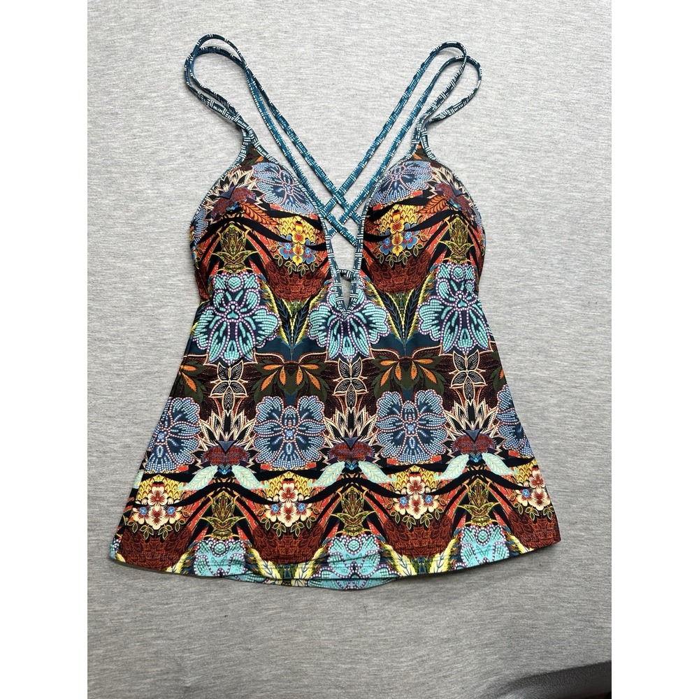 Kenneth Cole Women's Floral‎ Tankini S